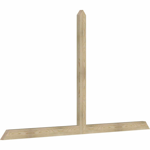 14/12 Pitch Portland Rough Sawn Timber Gable Bracket GBW096X56X0204POR00RDF