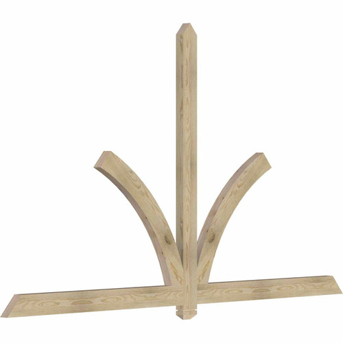 14/12 Pitch Redmond Rough Sawn Timber Gable Bracket GBW096X56X0204RED00RDF