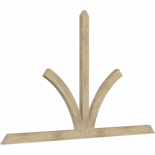 14/12 Pitch Richland Rough Sawn Timber Gable Bracket GBW096X56X0204RIC00RDF