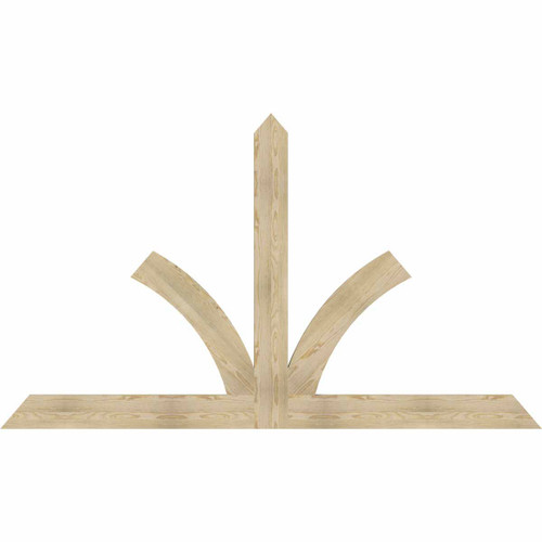 14/12 Pitch Richland Rough Sawn Timber Gable Bracket GBW096X56X0206RIC00RDF