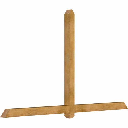 14/12 Pitch Eugene Rough Sawn Timber Gable Bracket GBW096X56X0404EUG00RWR
