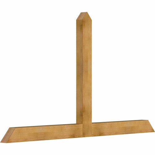 14/12 Pitch Portland Rough Sawn Timber Gable Bracket GBW096X56X0406POR00RWR