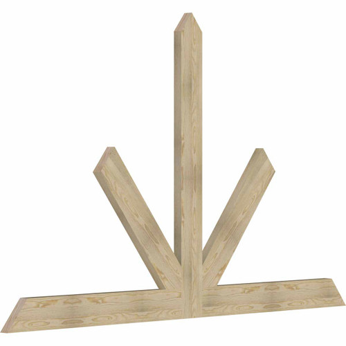 15/12 Pitch Saratoga Rough Sawn Timber Gable Bracket GBW096X60X0206SAR00RDF