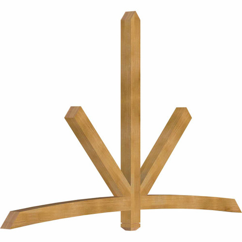 15/12 Pitch Alberta Rough Sawn Timber Gable Bracket GBW096X60X0404ALB00RWR