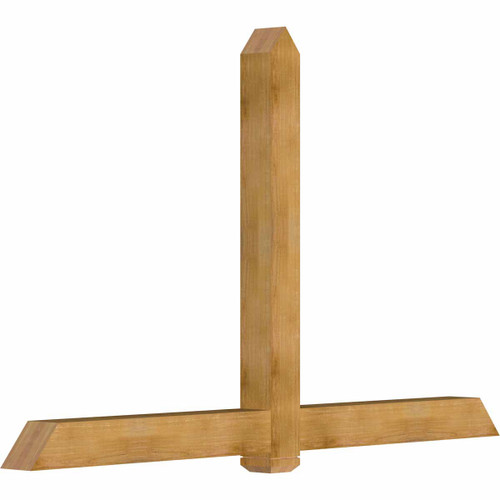 15/12 Pitch Eugene Rough Sawn Timber Gable Bracket GBW096X60X0606EUG00RWR