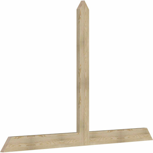 16/12 Pitch Portland Rough Sawn Timber Gable Bracket GBW096X64X0206POR00RDF