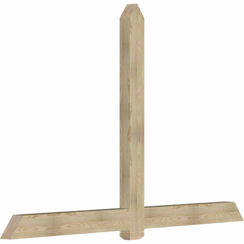 16/12 Pitch Eugene Rough Sawn Timber Gable Bracket GBW096X64X0406EUG00RDF