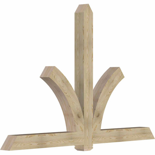 16/12 Pitch Redmond Rough Sawn Timber Gable Bracket GBW096X64X0606RED00RDF