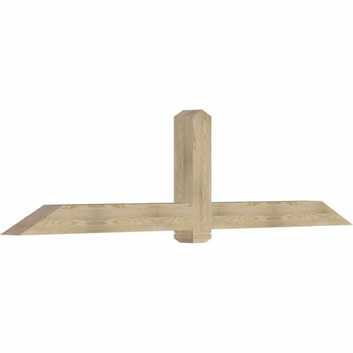 6/12 Pitch Eugene Rough Sawn Timber Gable Bracket GBW108X27X0606EUG00RDF