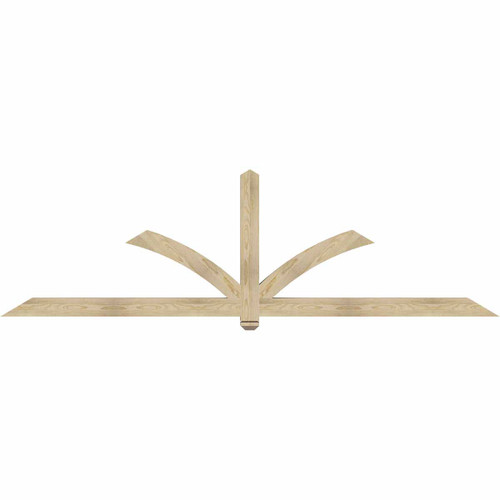7/12 Pitch Redmond Rough Sawn Timber Gable Bracket GBW108X31X0404RED00RDF