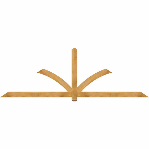 8/12 Pitch Redmond Rough Sawn Timber Gable Bracket GBW108X36X0204RED00RWR