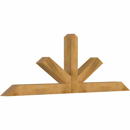 8/12 Pitch Saratoga Rough Sawn Timber Gable Bracket GBW108X36X0606SAR00RWR