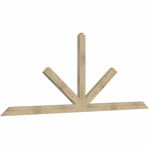 9/12 Pitch Saratoga Rough Sawn Timber Gable Bracket GBW108X40X0204SAR00RDF