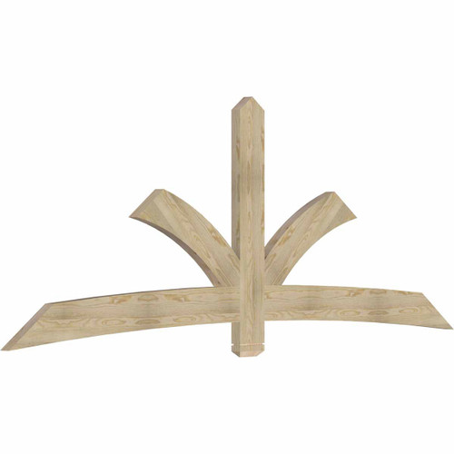 9/12 Pitch Davenport Rough Sawn Timber Gable Bracket GBW108X40X0206DAV00RDF