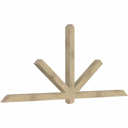 10/12 Pitch Kennewick Rough Sawn Timber Gable Bracket GBW108X45X0404KEN00RDF