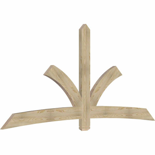 11/12 Pitch Davenport Rough Sawn Timber Gable Bracket GBW108X49X0206DAV00RDF