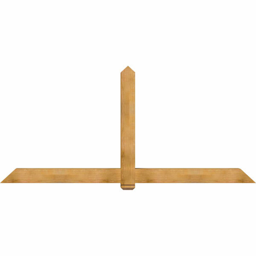 11/12 Pitch Eugene Rough Sawn Timber Gable Bracket GBW108X49X0606EUG00RWR
