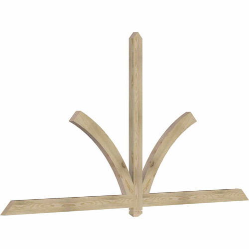 12/12 Pitch Redmond Rough Sawn Timber Gable Bracket GBW108X54X0204RED00RDF