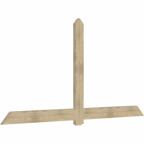 12/12 Pitch Eugene Rough Sawn Timber Gable Bracket GBW108X54X0206EUG00RDF
