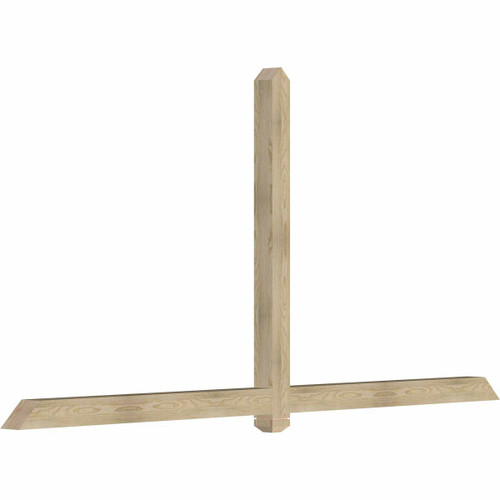 12/12 Pitch Eugene Rough Sawn Timber Gable Bracket GBW108X54X0404EUG00RDF