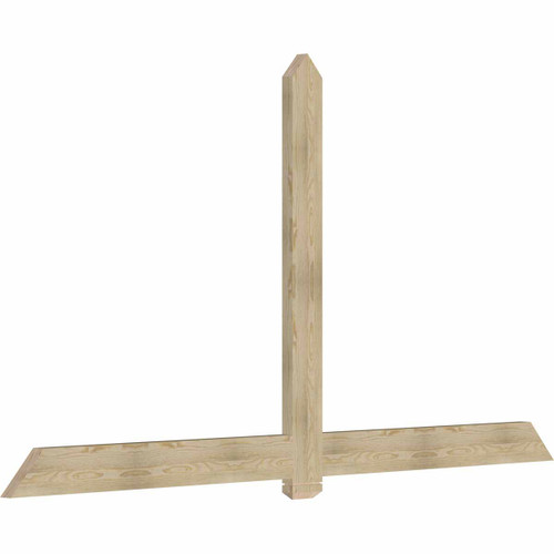 13/12 Pitch Eugene Rough Sawn Timber Gable Bracket GBW108X58X0206EUG00RDF