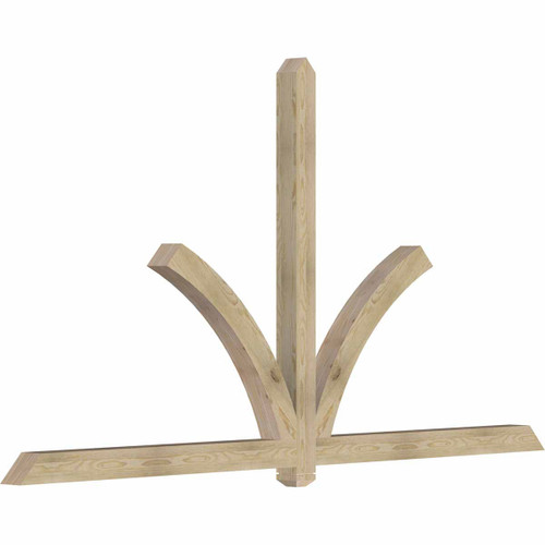 13/12 Pitch Redmond Rough Sawn Timber Gable Bracket GBW108X58X0404RED00RDF