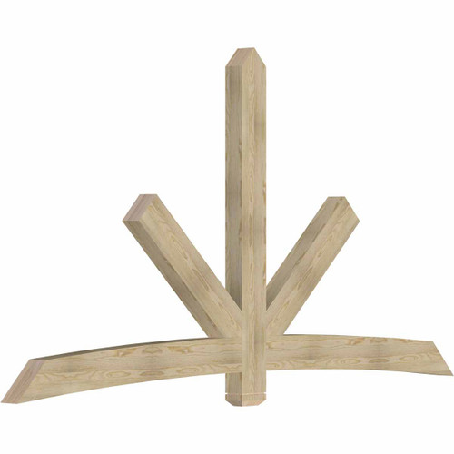 13/12 Pitch Alberta Rough Sawn Timber Gable Bracket GBW108X58X0406ALB00RDF