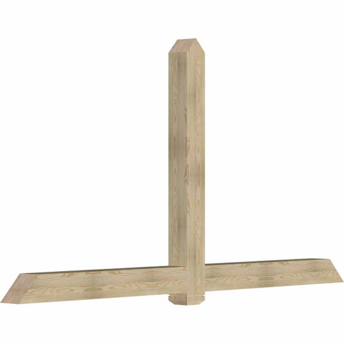 13/12 Pitch Eugene Rough Sawn Timber Gable Bracket GBW108X58X0606EUG00RDF