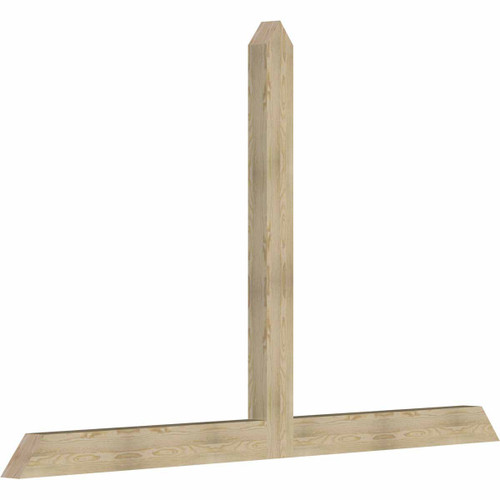 15/12 Pitch Portland Rough Sawn Timber Gable Bracket GBW108X68X0406POR00RDF