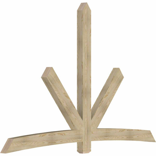 16/12 Pitch Alberta Rough Sawn Timber Gable Bracket GBW108X72X0406ALB00RDF