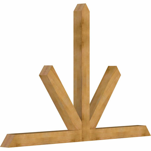 16/12 Pitch Saratoga Rough Sawn Timber Gable Bracket GBW108X72X0606SAR00RWR