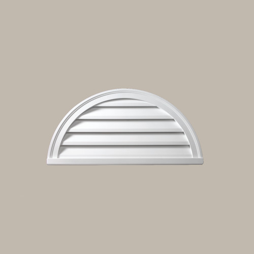 FHRLV48X24 Functional Half Round Louver Vent 48" Wide