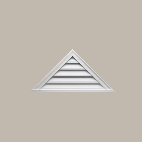 48 Inch W x 18 Inch H x 2 Inch D triangle gable vent FTRLV48X18