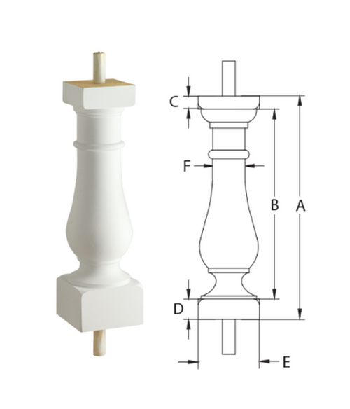 Beaumont Baluster BAL5X19BE