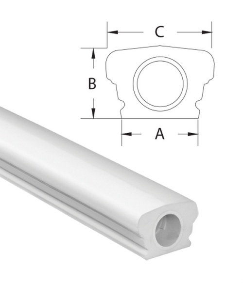 Top Straight Rails 5 inch System BTR5X144