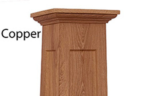 Tapered Recessed Panel Column Wrap close