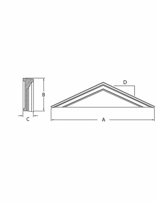 Peaked Cap Pediment PCP56