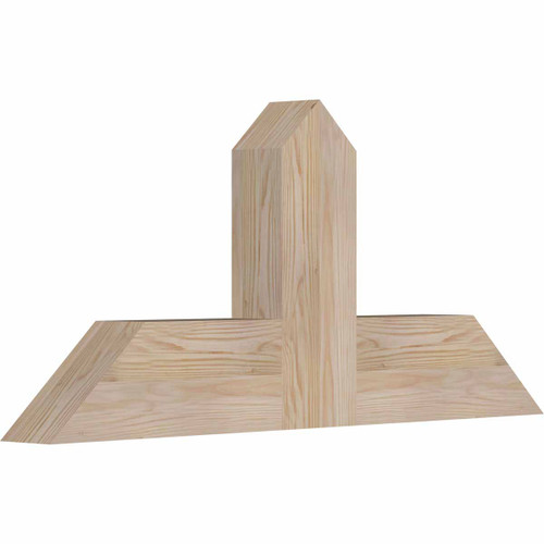 11/12 Pitch Portland Smooth Gable Bracket, PVC GBW036X16X0406POR00PVC
