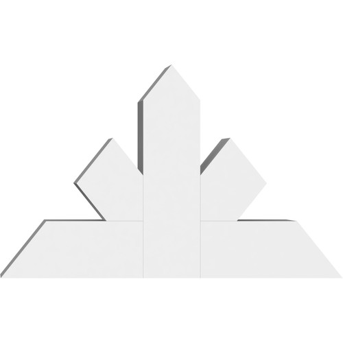15/12 Pitch Saratoga Smooth Gable Bracket, PVC GBW036X23X0606SAR00PVC