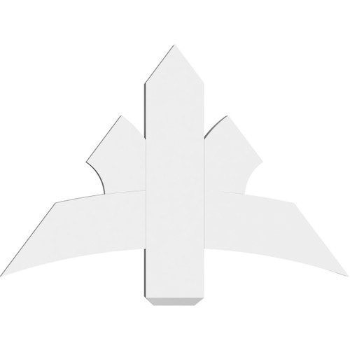 16/12 Pitch Davenport Smooth Gable Bracket, PVC GBW036X24X0206DAV00PVC