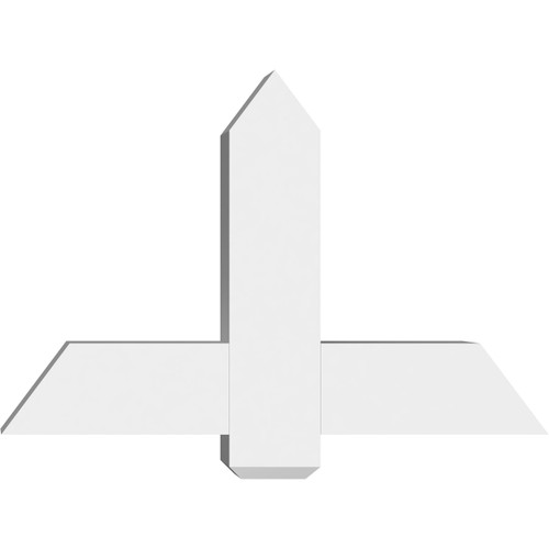 16/12 Pitch Eugene Smooth Gable Bracket, PVC GBW036X24X0606EUG00PVC