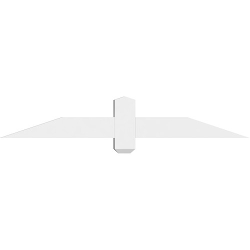 4/12 Pitch Eugene Smooth Gable Bracket, PVC GBW048X08X0204EUG00PVC