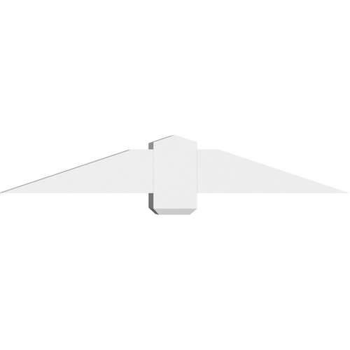 4/12 Pitch Eugene Smooth Gable Bracket, PVC GBW048X08X0606EUG00PVC