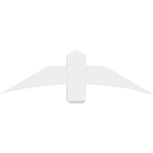 7/12 Pitch Bellingham Smooth Gable Bracket, PVC GBW048X14X0406BEL00PVC