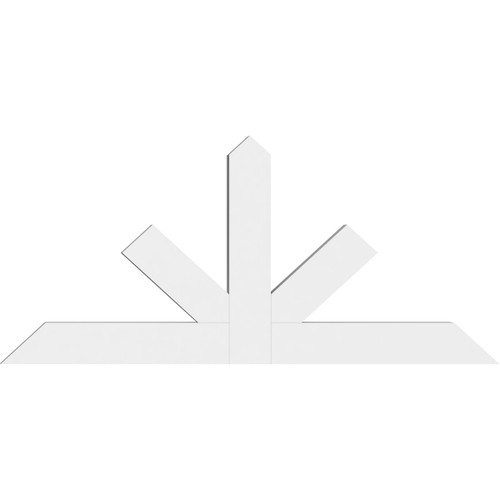 11/12 Pitch Saratoga Smooth Gable Bracket, PVC GBW048X22X0204SAR00PVC