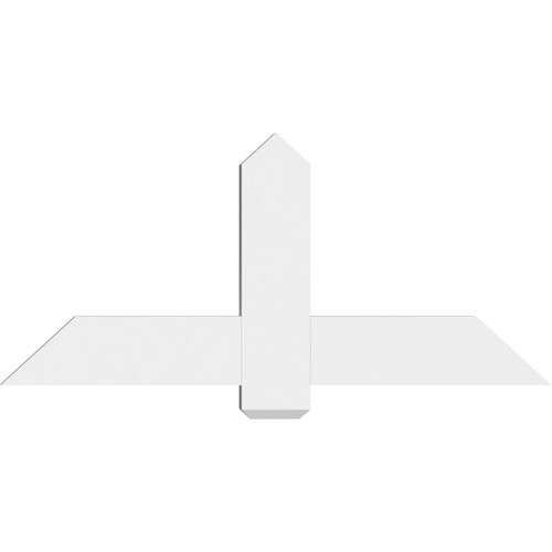 11/12 Pitch Eugene Smooth Gable Bracket, PVC GBW048X22X0206EUG00PVC
