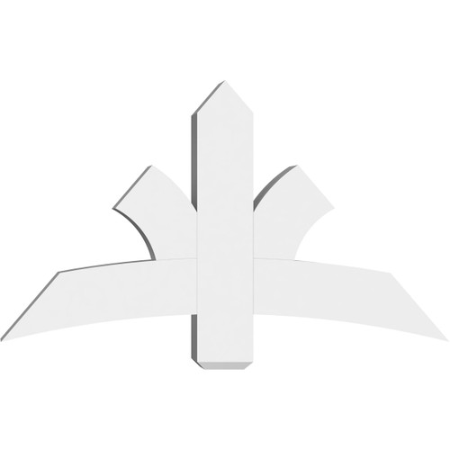 14/12 Pitch Davenport Smooth Gable Bracket, PVC GBW048X28X0606DAV00PVC