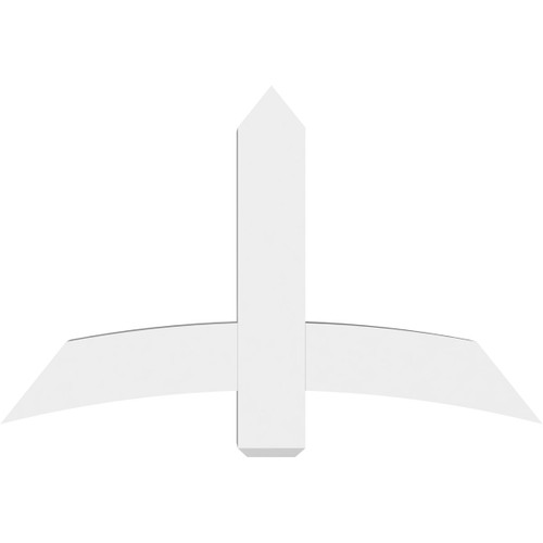 15/12 Pitch Bellingham Smooth Gable Bracket, PVC GBW048X30X0606BEL00PVC