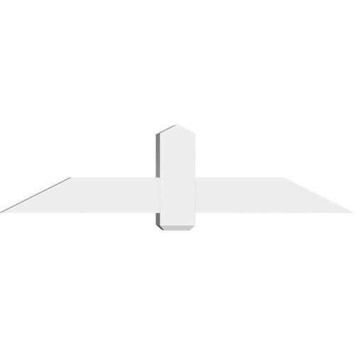 6/12 Pitch Eugene Smooth Gable Bracket, PVC GBW060X15X0606EUG00PVC