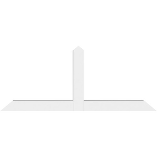 10/12 Pitch Portland Smooth Gable Bracket, PVC GBW060X25X0404POR00PVC